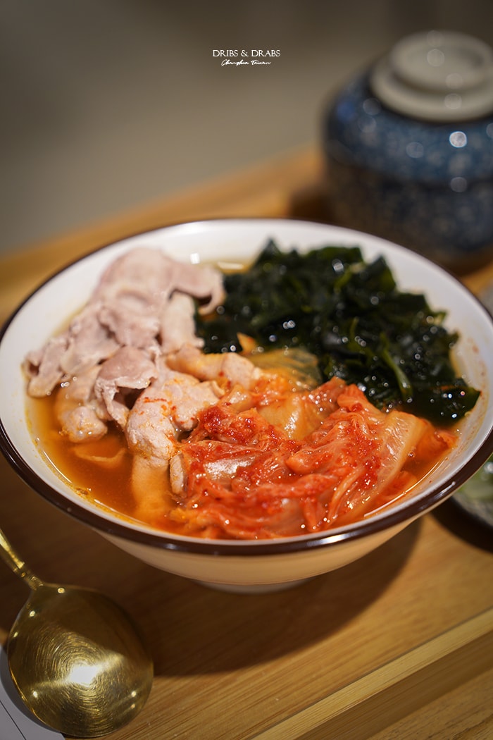 彰化員林美食食堂本舖両国豬肉泡菜烏龍麵定食
