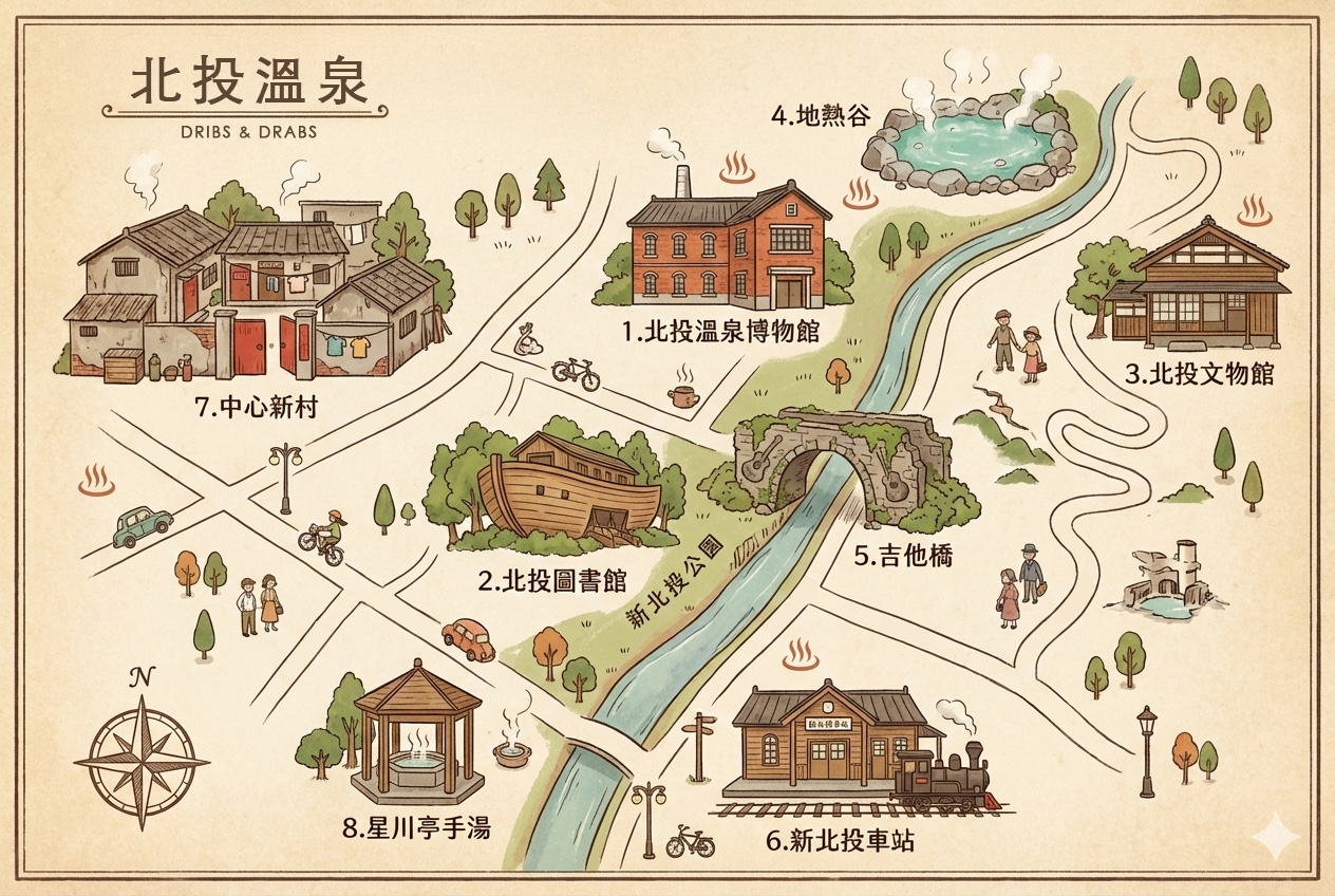 2026北投一日遊景點推薦｜8大免費景點深度走訪北投溫泉小鎮